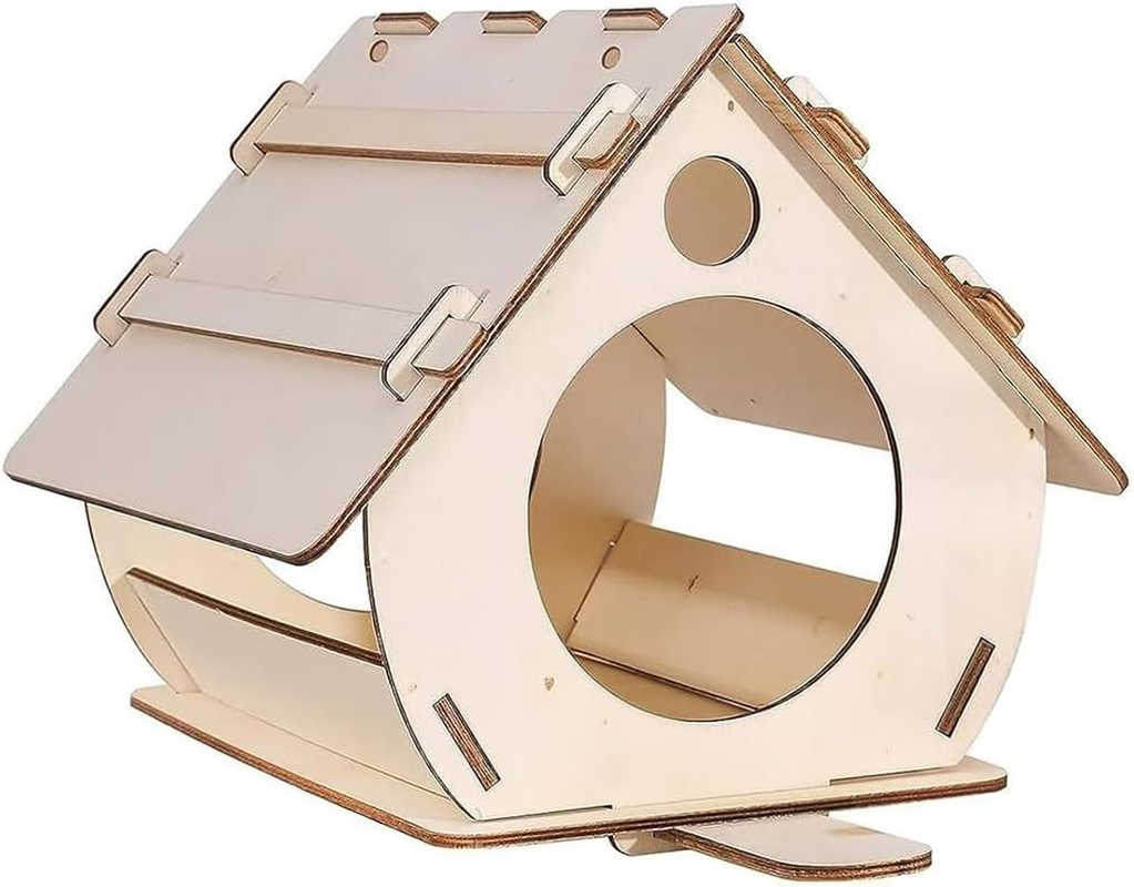 AIMALL Unfinished Wooden Hanging Bird House DIY Nest Craft Kit for Kids Art Projects Party Supplies School Classroom Activity D&eacute;cor image number 3