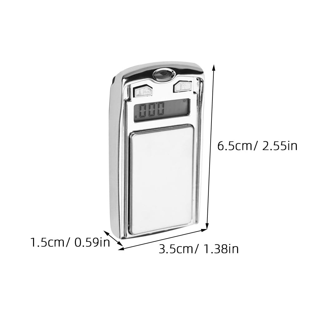Luxshiny 2Pcs Mini Car Key LCD Digital Weight Pocket Jewelry Herb Food Scale Mini Handheld Scale with Accurate Measurements for Kitchen and Office (Without Batteries) image number 2