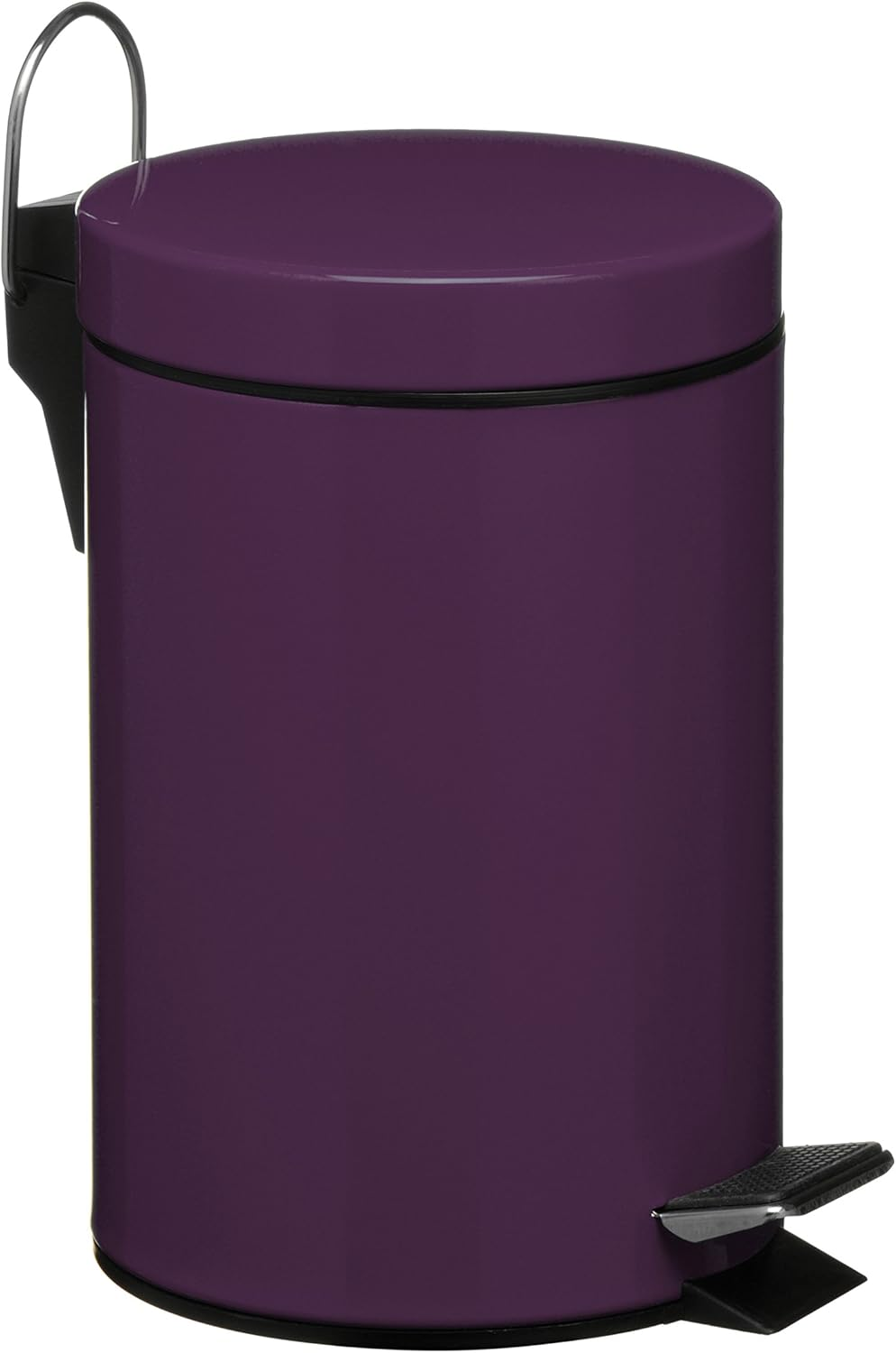 Premier Housewares 506420 Pedal Bin Hot Pink Kitchen Bin Stainless Steel Bathroom Bin Pedal Push Kitchen Bins Recycling Bins 3 L H26 X W17 X D23Cm