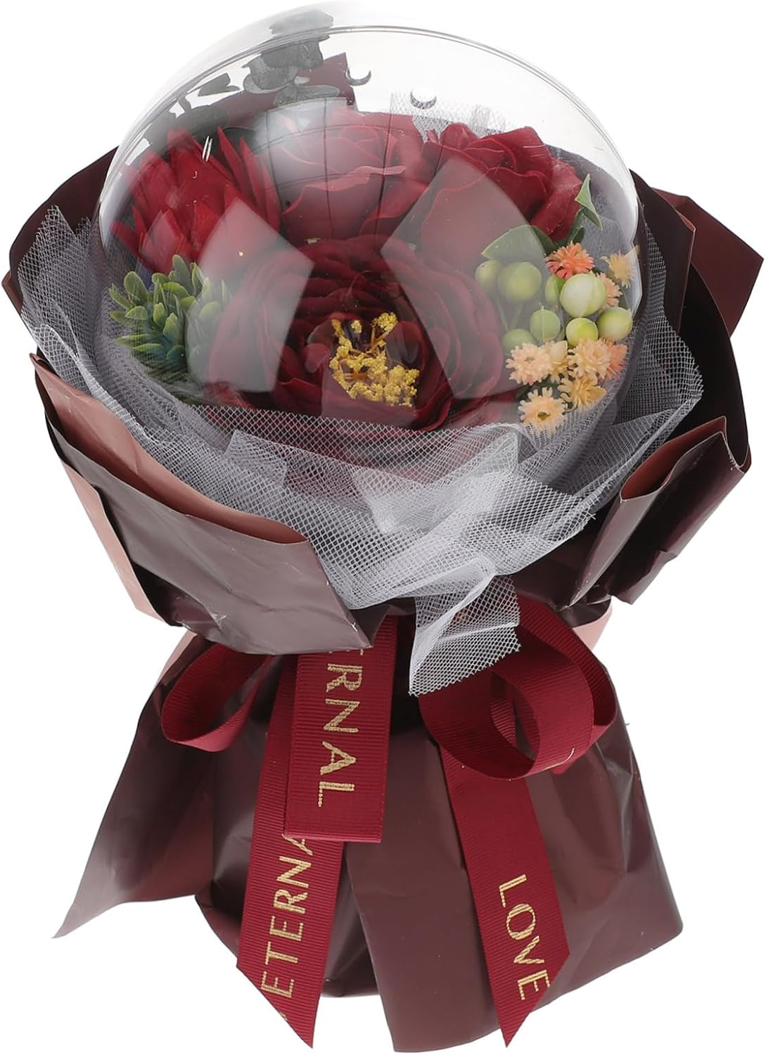 Healvian Flower Soap Bouquet for Decor Romantic Soaps Petals for Bath Valentines Day Gifts image number 5