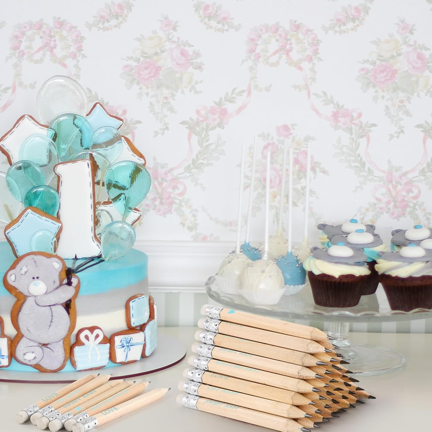 Baby Shower Pencils (Blue, 100)
