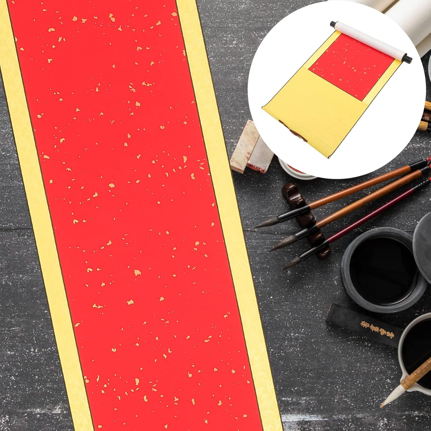 MAGICLULU Calligraphy Practicing Paper Chinese Xuan Paper Art Wall Scroll Drawing Scrolling - As Shown 2 image number 7