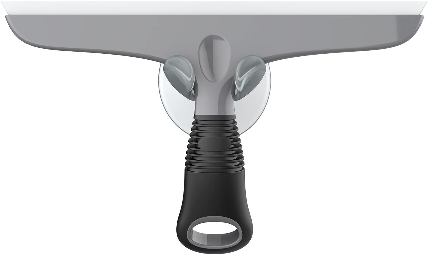 MR.SIGA Multi-Purpose Squeegee for Window, Glass, Shower Door, Car, Heavy Duty Window Scrubber, Suction Hook Included, 10 Inch, White & Gray