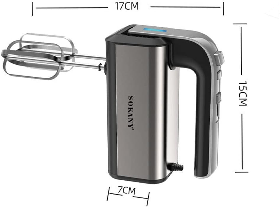 SOKANY SK-6651 Electric Kitchen Mixer, Hand Mixer with 2 Whisks and 2 Dough Hooks, 5 Speed, Stainless Steel Mixer with Eject Button (SK-6651) image number 5