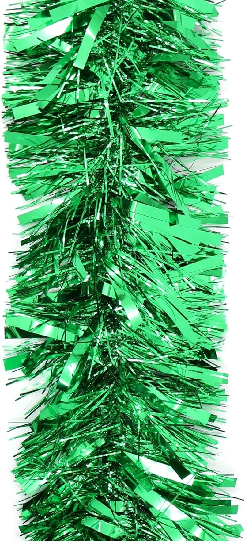 FIL 12M Premium Christmas Tinsel Extra Wide Garland 4M X3 Xmas Tree Decoration Full [Design: Metallic Trees_Gold]