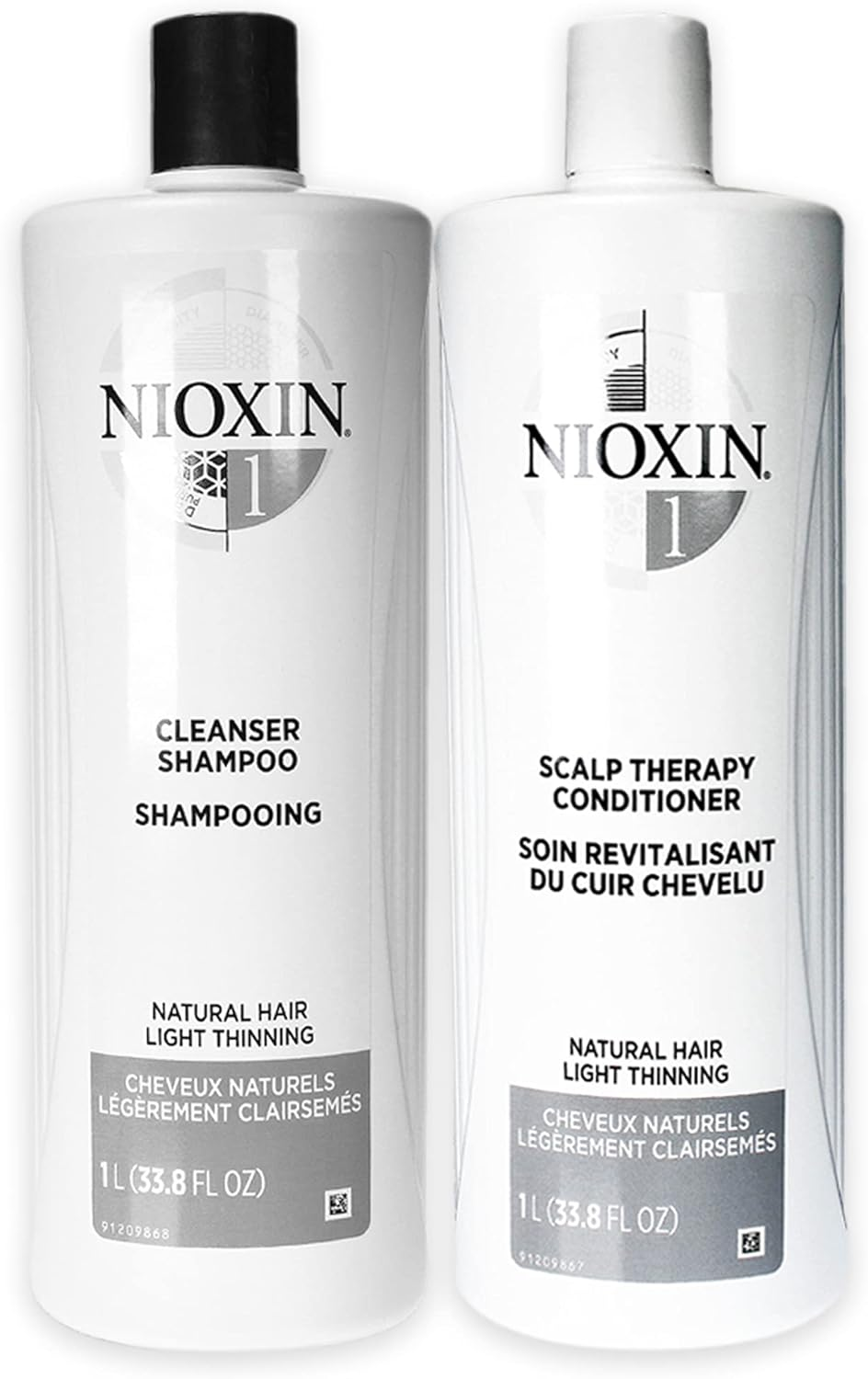 Nioxin System 1 Kit by Nioxin for Unisex - 33.8 Oz Shampoo, Conditioner, 999.6 Millilitre image number 2