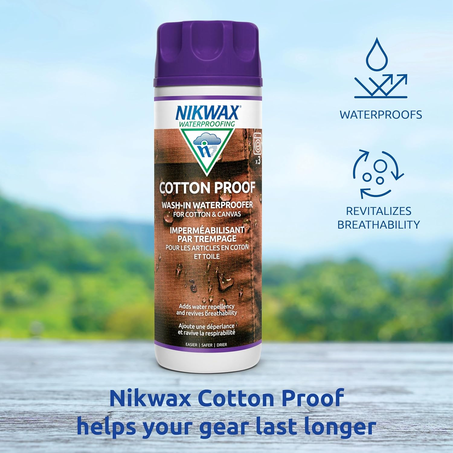 Nikwax Cotton Proof, 1000Ml, Waterproofing for Cotton, Polycotton, and Canvas, Adds Water Repellency image number 6