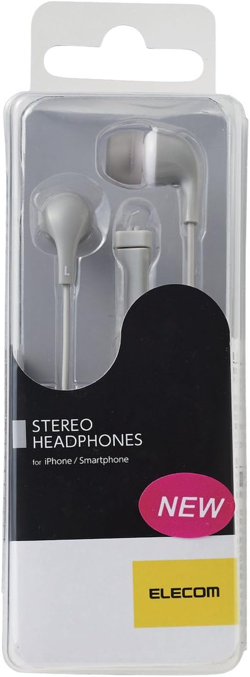 Elecom EHP-CN300MGY Stereo Headphone (With Microphone) Canal CN300 Gray image number 4