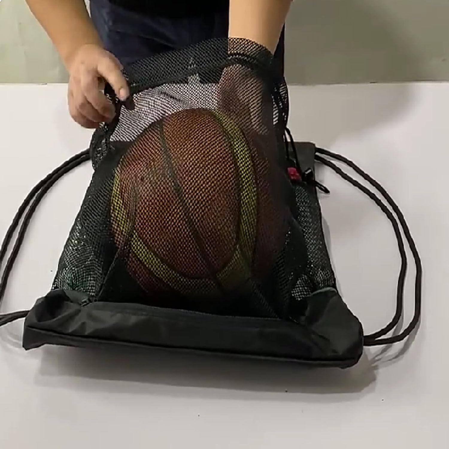 Drawstring Basketball Backpack,Foldable Storage and with Removable Mesh Pocket, Soccer, Volleyball, Baseball Multi-Purpose Training Bag Sports Backpacks