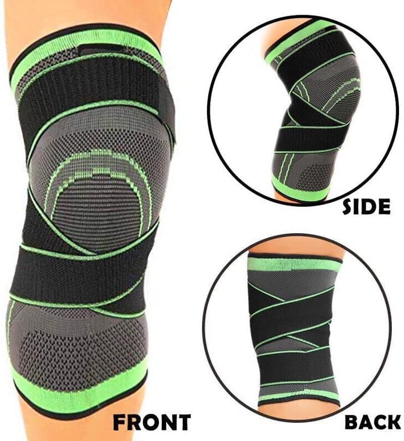 Compatible Compression Knee Support Sleeve Brace Breathable for Running Jogging Sports for Joint Pain and Arthritis Relief image number 2