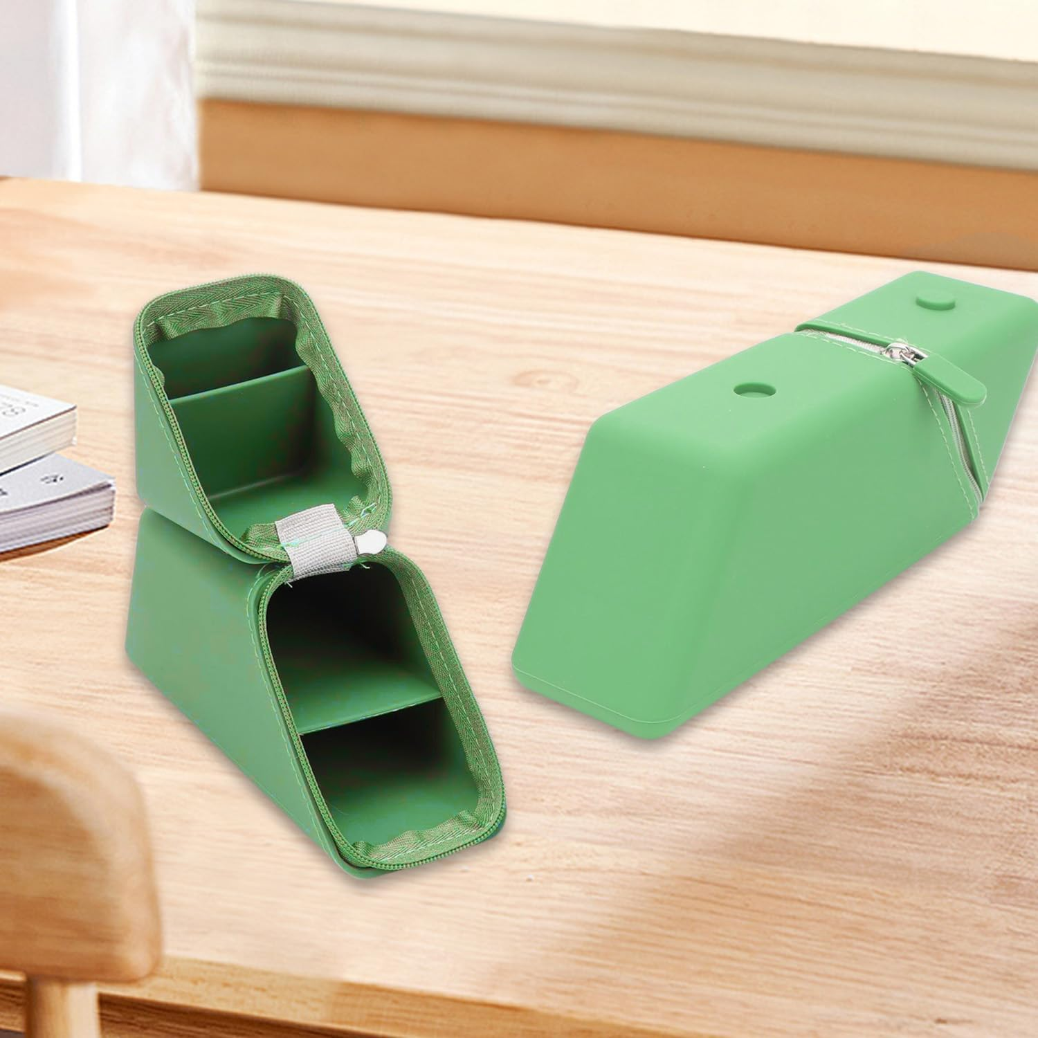 Aiokuo Sonic Pen Case &ndash; Portable Silicone Pen Holder, Cute Pencil Pouch for School, Office & Travel image number 2