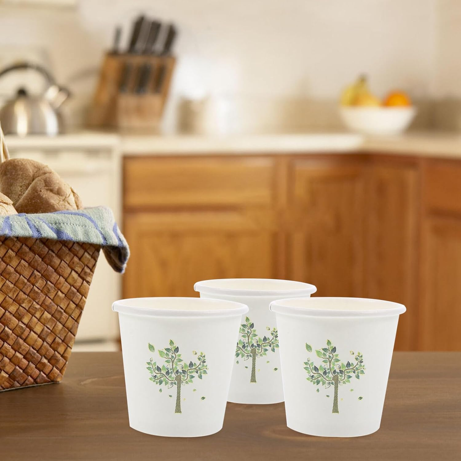 Healvian 500Pcs Paper Cups Beverage Drinking Cups 60Ml Hot and Cold Drink Cups One Time Use Coffee Cups for Wedding Birthday Party Picnic Travel and Events Supplies image number 2