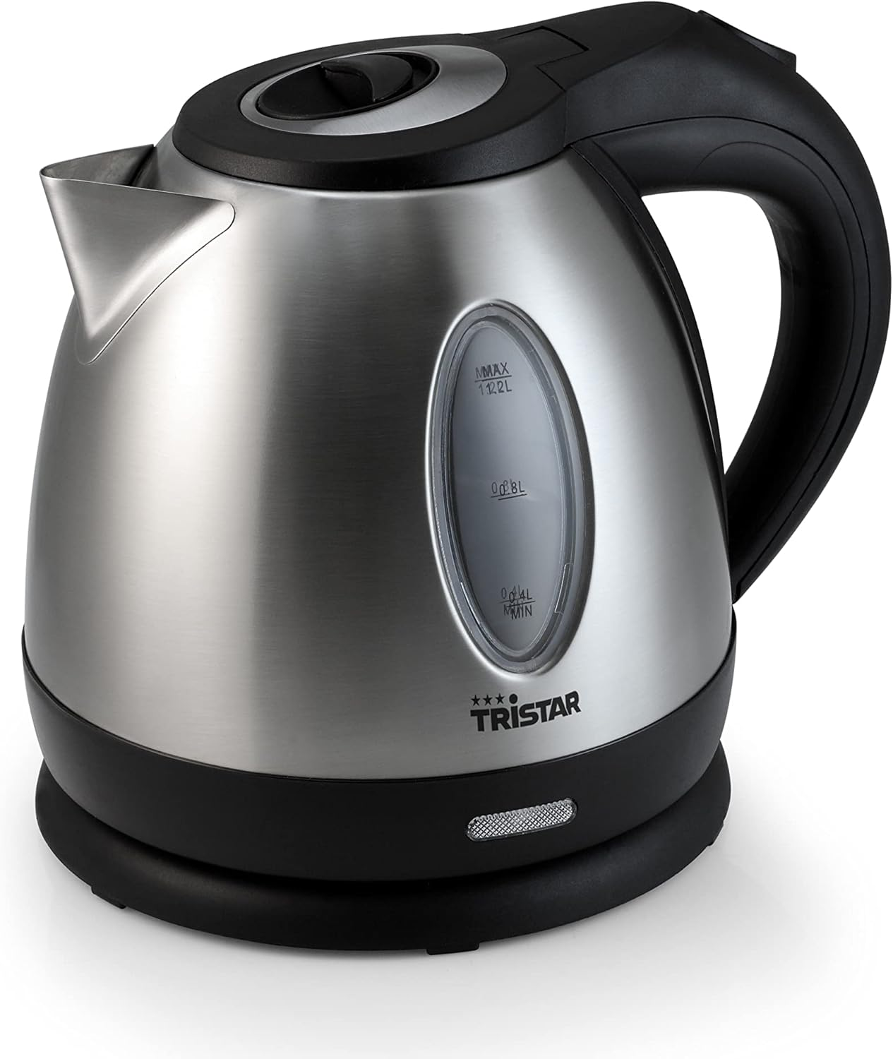 Tristar Stainless Steel Kettle/Camping Kettle with 1.2 Liter Capacity - 360&deg; Rotatable with Water Level Indicator and Automatic Shutdown Function, WK-1325, 850 Watts image number 2