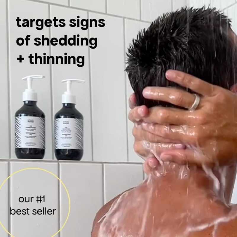 Bondiboost HG Duo Shampoo + Conditioner Bundle [10.14Fl Oz Each] - Improves Appearance for Thinning Hair - Volumizing + Hydrating + Nourishing - Sulfate/Paraben Free, for Women/Men - Australian Made image number 5