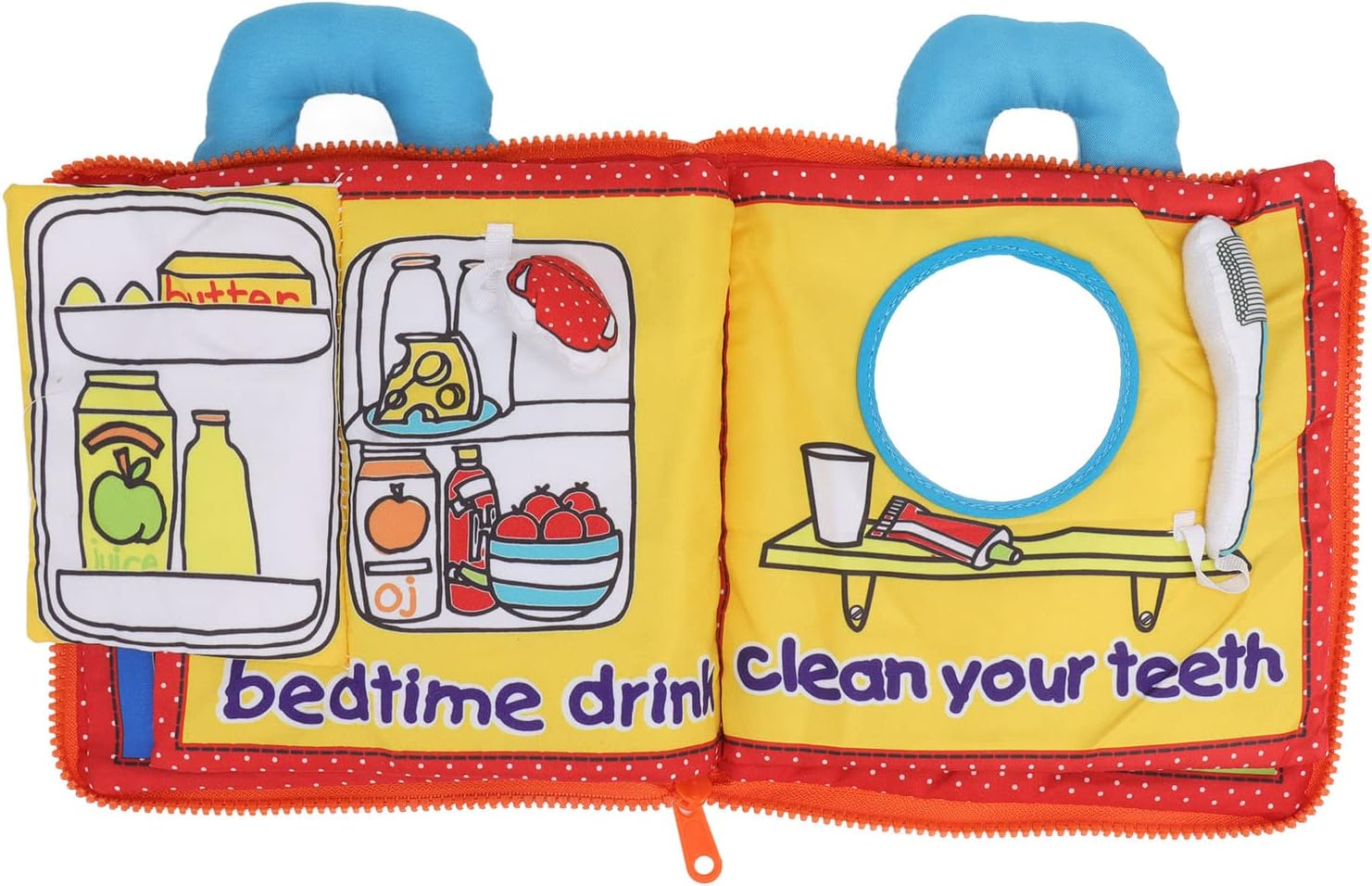 Baby Cloth Book,Colorful Baby Soft Cloth Book Early Learning Toy Infant image number 4