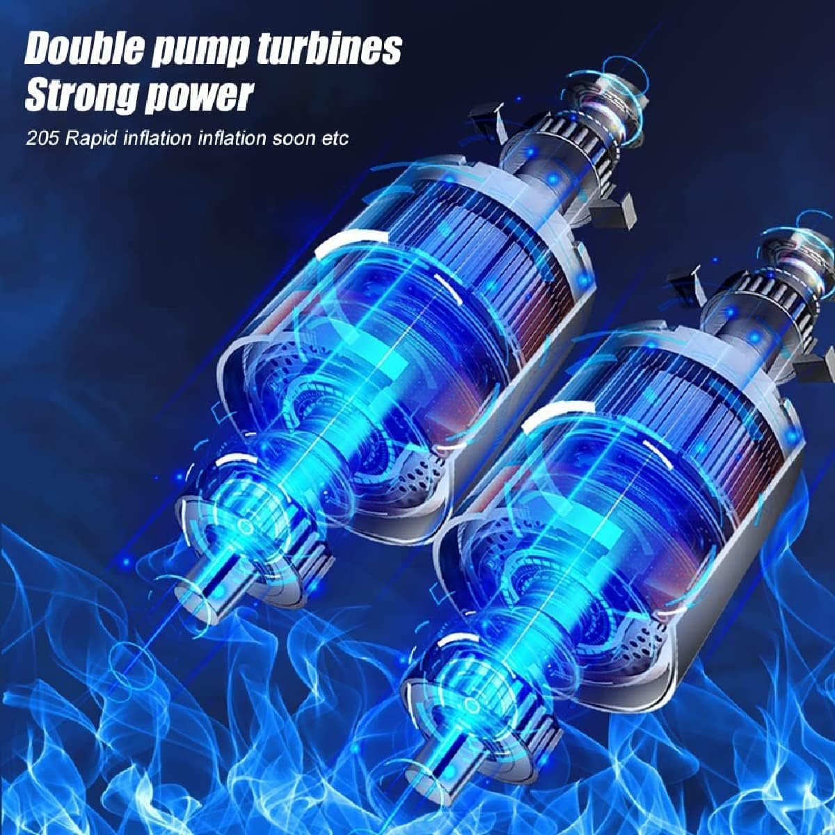 Electric Bike Pump Portable Air Compressor Tyre Inflator USB Recharge 6000Mah Tyre Air Pump with Digital LCD Screen for Cars, Motorcycle, Bicycles, Balls (Grey-Czcq-101)