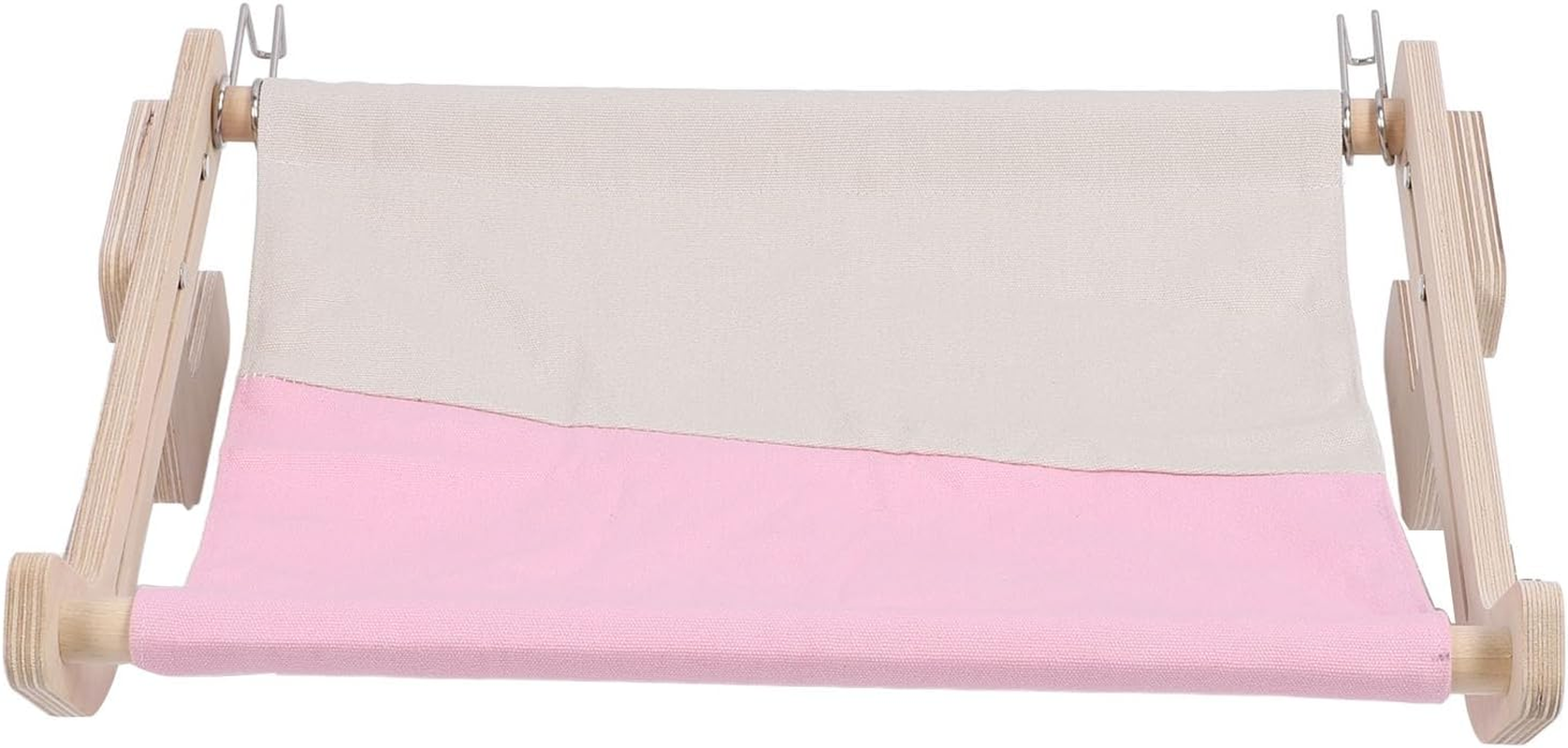 Depisuta Cat Window Perch, Sturdy Wood Frame Cat Sill Window Perch, Large Hammocks Bed Shelf, Wall Mount Bedside Hammock for Indoor Windowsill Sleeping, Climbing and Playing (Gray)