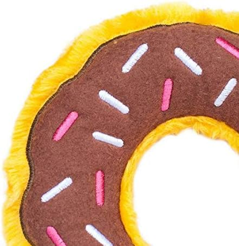 Zippypaws Plush Dog Squeaker Toy - Chocolate image number 3