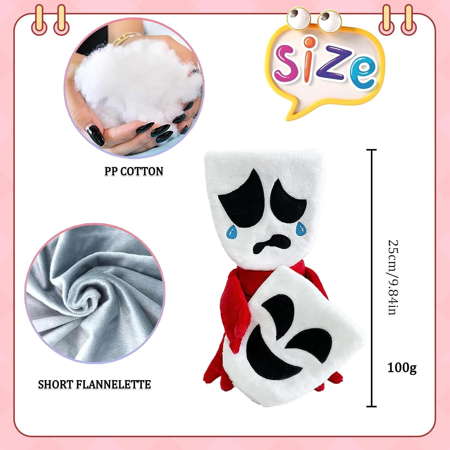 POPOYU Digital Plushies Stuffed Plushie Doll, the Amazing Circus Jumper Plush Toys, Cute Soft Stuffed Figure Plush Doll for Kids Boys Girls TV Fans Birthday Gifts image number 5