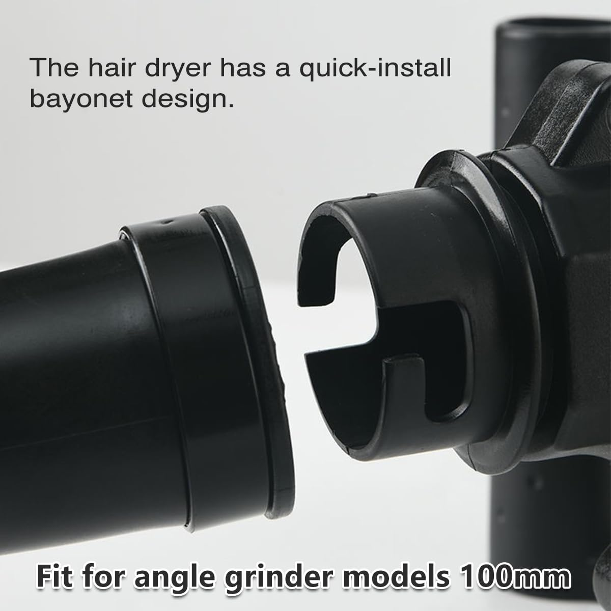 AIMALL Angle Grinder to Hairdryer Converter, Powerful Suction & Blower Tool Accessory, High-Efficiency Dust Removal, Quick Attach 13.7"X4.9" image number 2