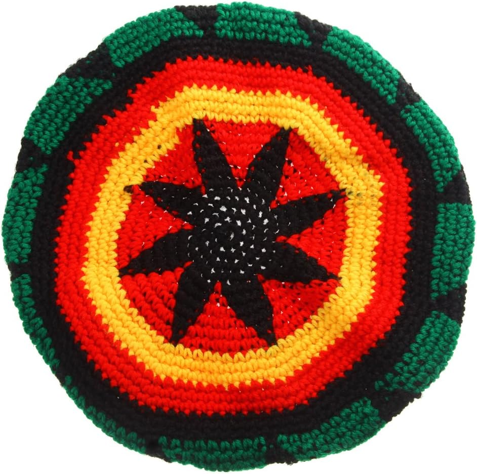 FITYLE Rasta Hat Beanie Reggae Rastafarian Jamaica Roots Tam Hat Rasta Beanie Cap image number 2