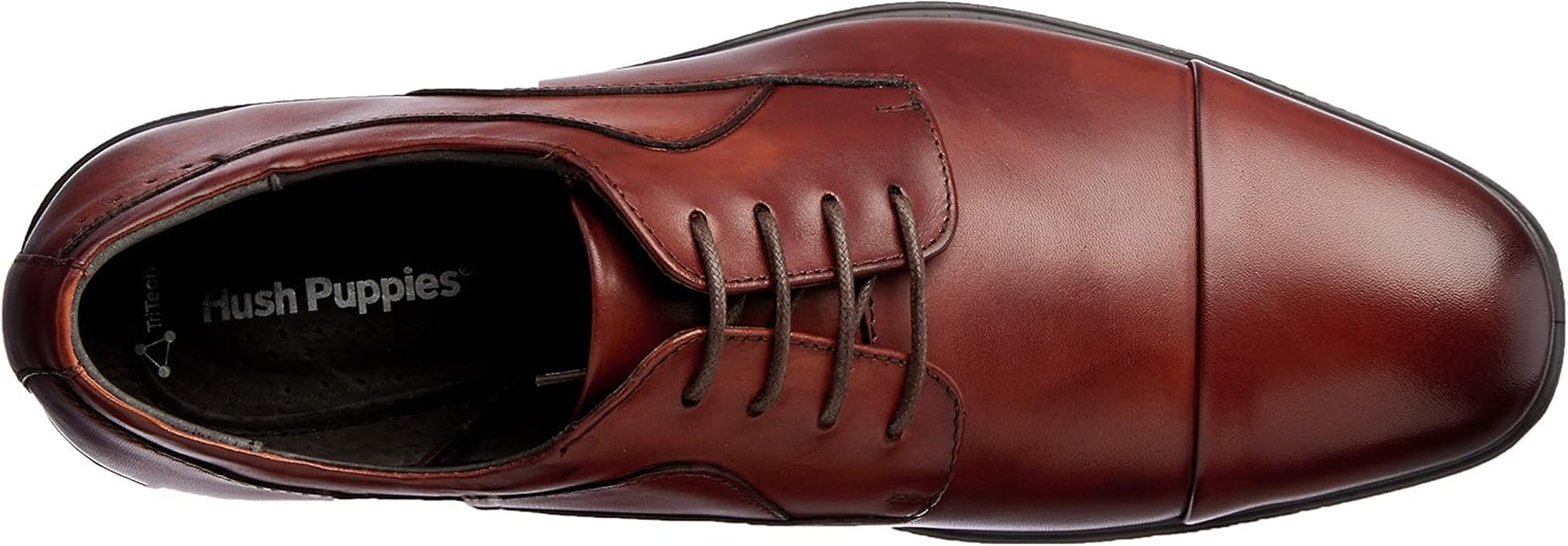 Hush Puppies Men'S Cain Dress Shoe, Tan Burnish, UK 12/US 13 image number 1