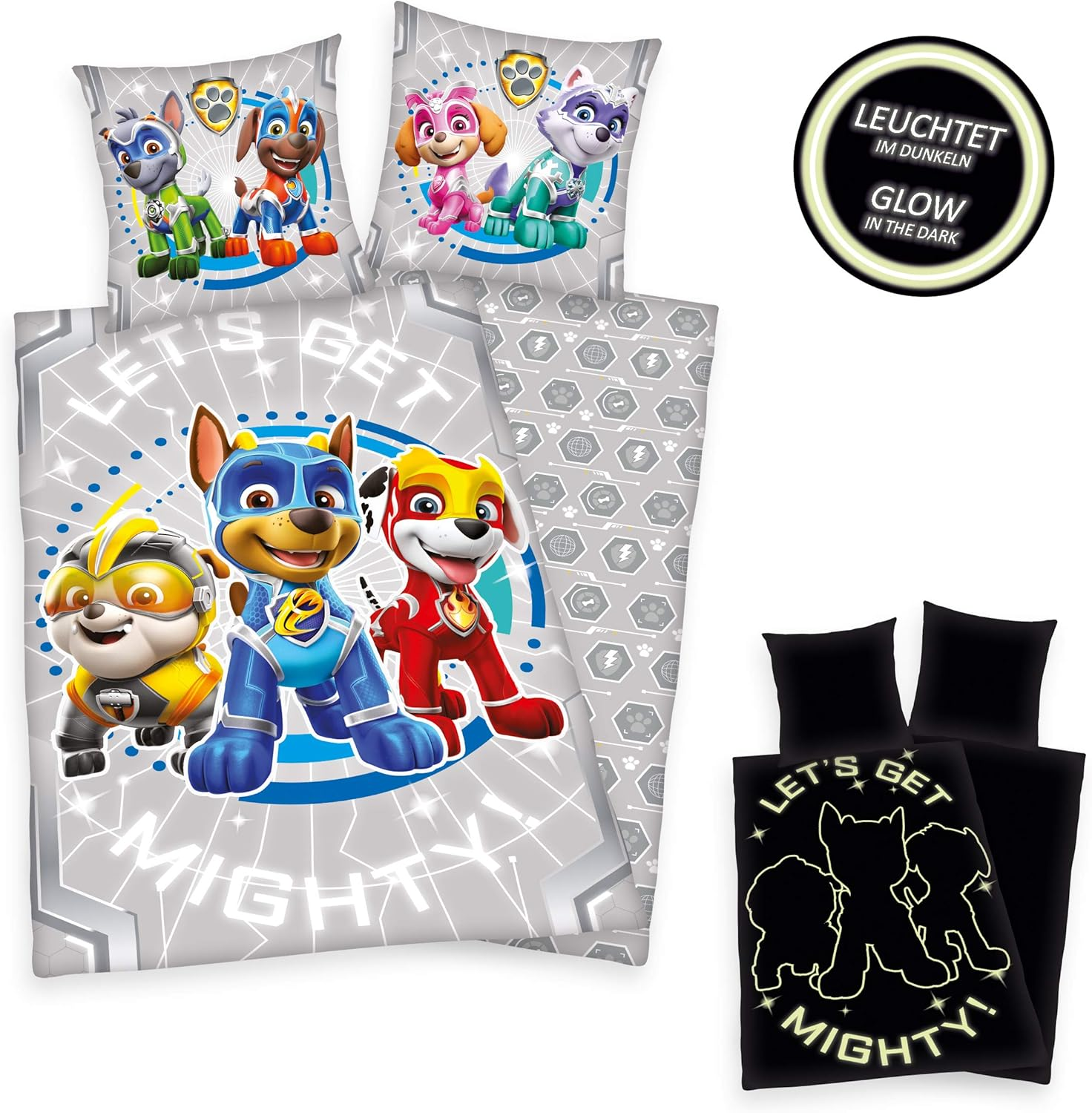 Herding Bedding Set, Cotton, Grey, 80 X 80 Cm, 135 X 200 Cm image number 4