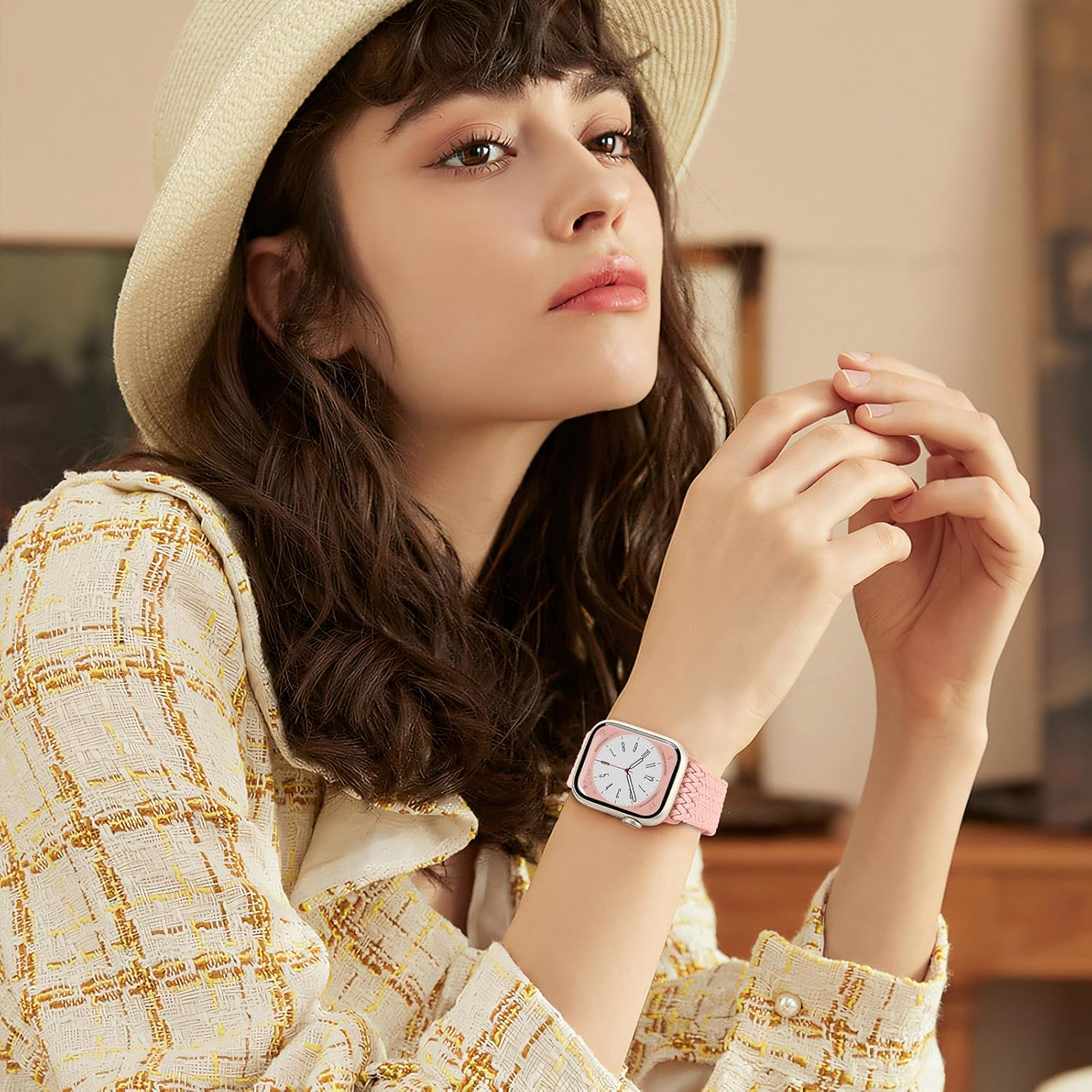 2 Pack Braided Stretchy Band Compatible for Apple Watch Band 38Mm 40Mm 41Mm 42Mm 44Mm 45Mm 46Mm 49Mm Women Men, Soft Nylon Solo Loop Magnetic Sport Strap for Iwatch Series 11 10 9 8 7 6 5 4 3 SE Ultra image number 3