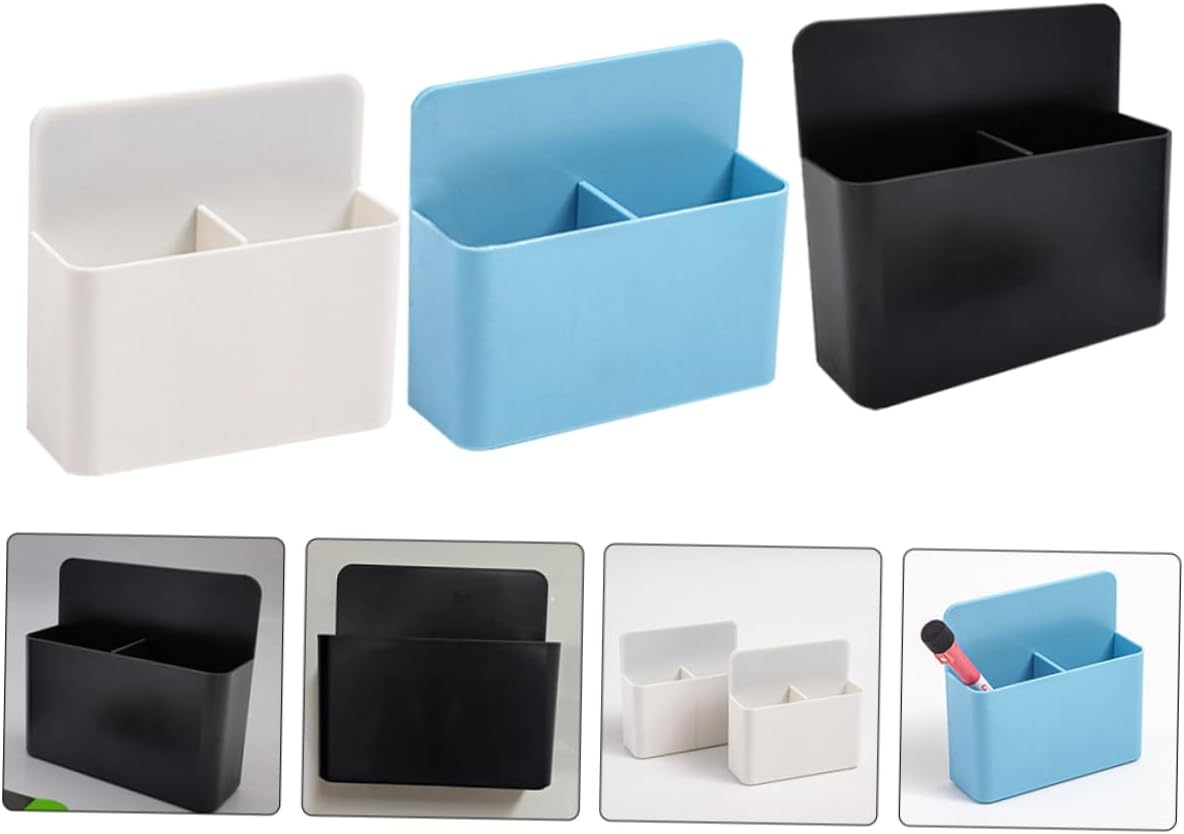 NUOBESTY Magnetic Whiteboard Marker Pen Organizer 3Pcs Set Marker Holders, Multipurpose Magnetic Pen Storage Case for Office and Home Desk Accessories image number 1