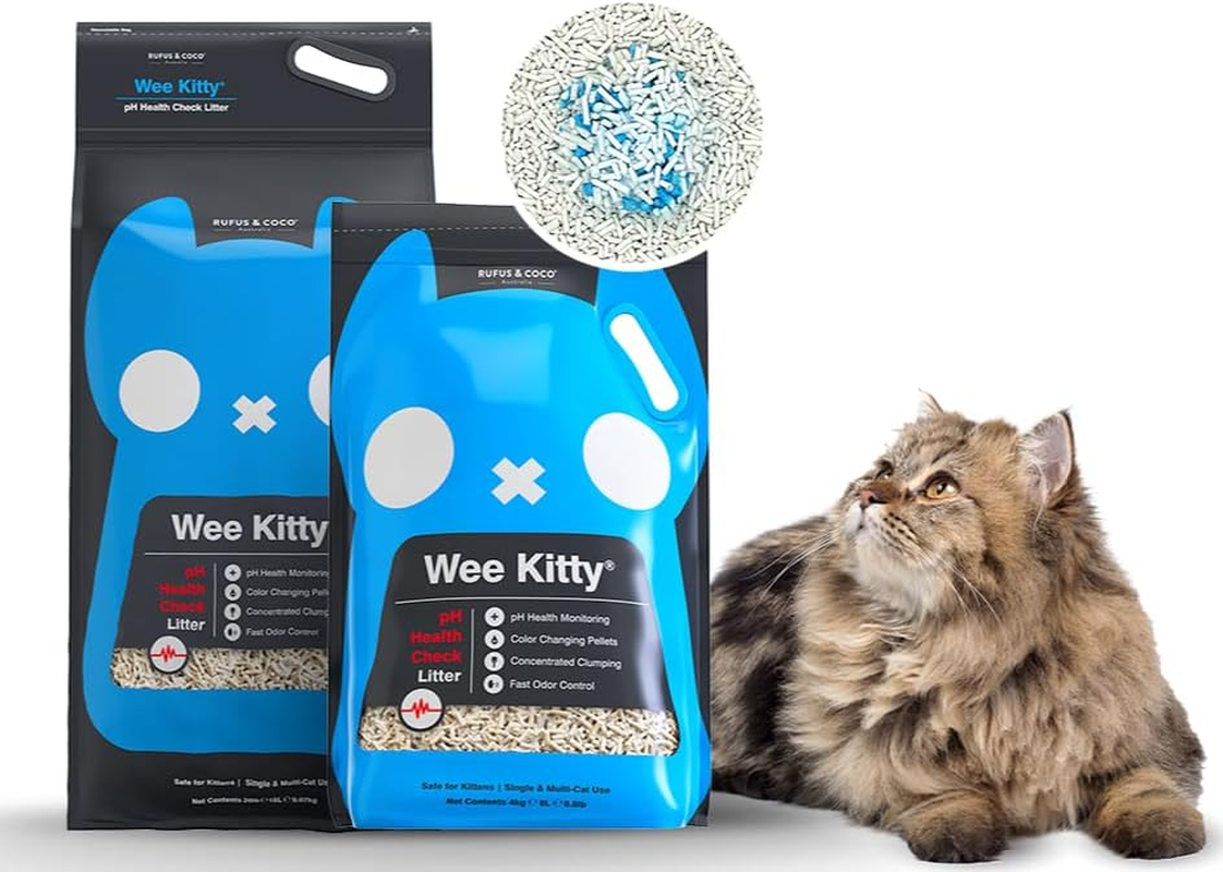 Rufus and Coco Wee Kitty PH Health Check Cat Litter, 2Kg/4L image number 2