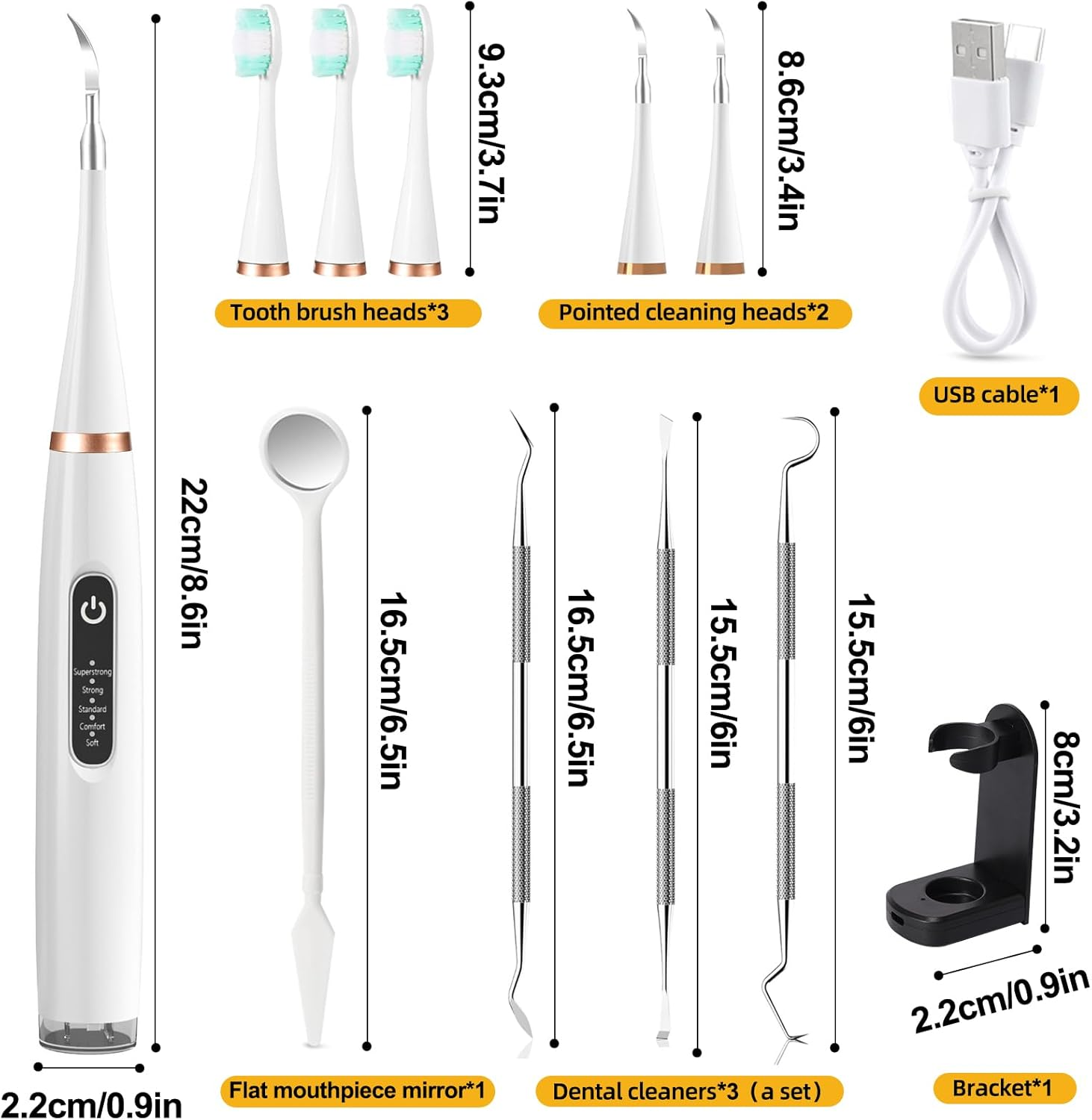 Dental Care Cleaner Kit for Dogs Cats Reduces Plaque & Tartar Buildup，Dog Electric Toothbrush Kit Gentle and Comfortable for Pet Teeth Oral Care image number 4