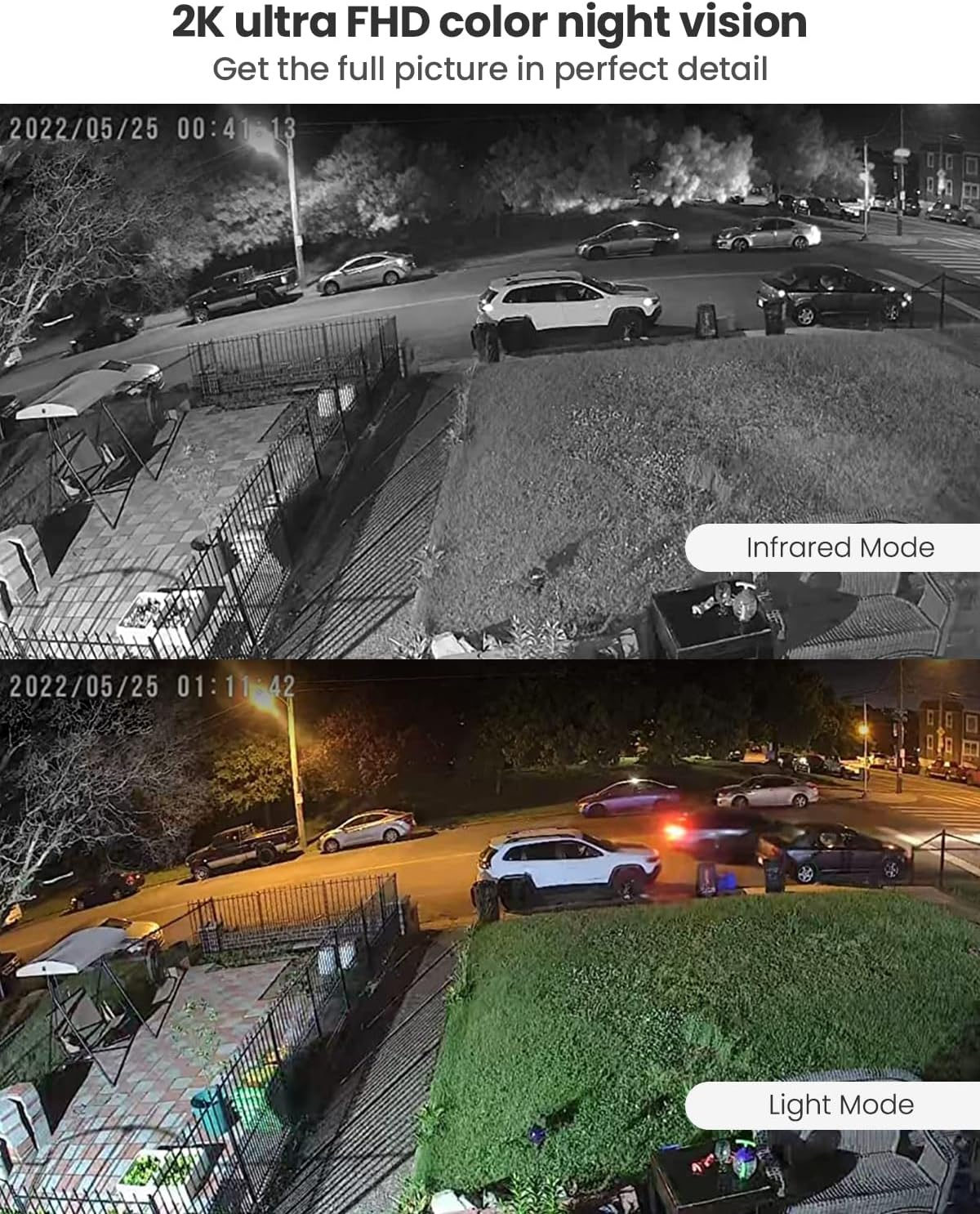 MUBVIEW Security Cameras Wireless Outdoor - 2 Pack Outdoor Camera Wireless 2K Battery Powered Security Camera Outdoor & Indoor, Wifi Home Camera with Spotlight/Siren/Ai Motion Detection/2-Way Talk - Q5 image number 6