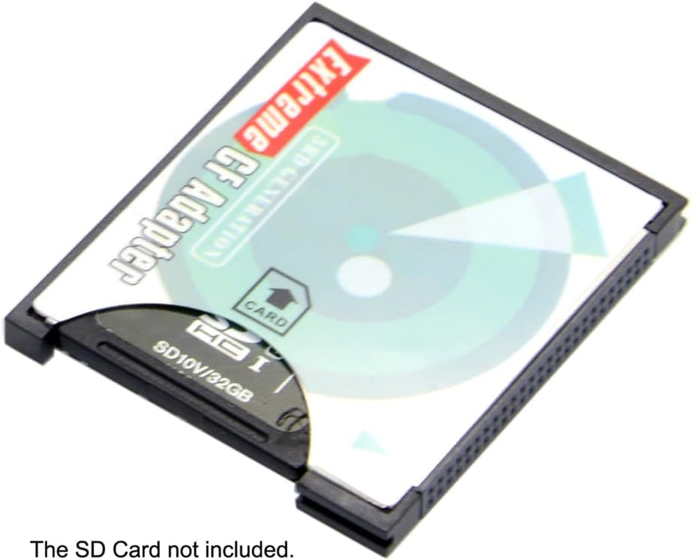 NFHK Camera SD SDHC SDXC to High-Speed Extreme Compact Flash CF Type I Memory Card Adapter image number 3