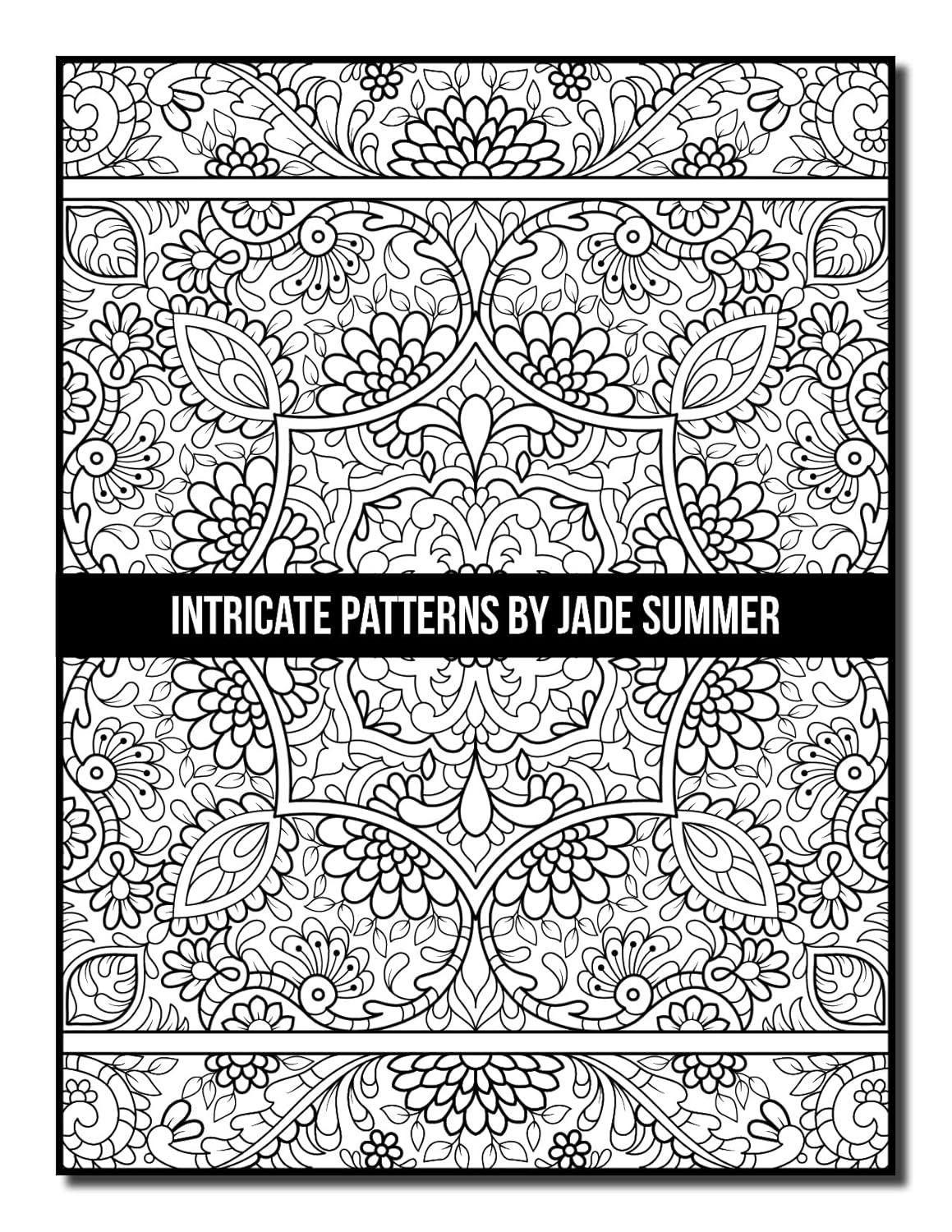 Intricate Patterns: an Adult Coloring Book with 50 Detailed Pattern Designs for Relaxation and Stress Relief image number 1