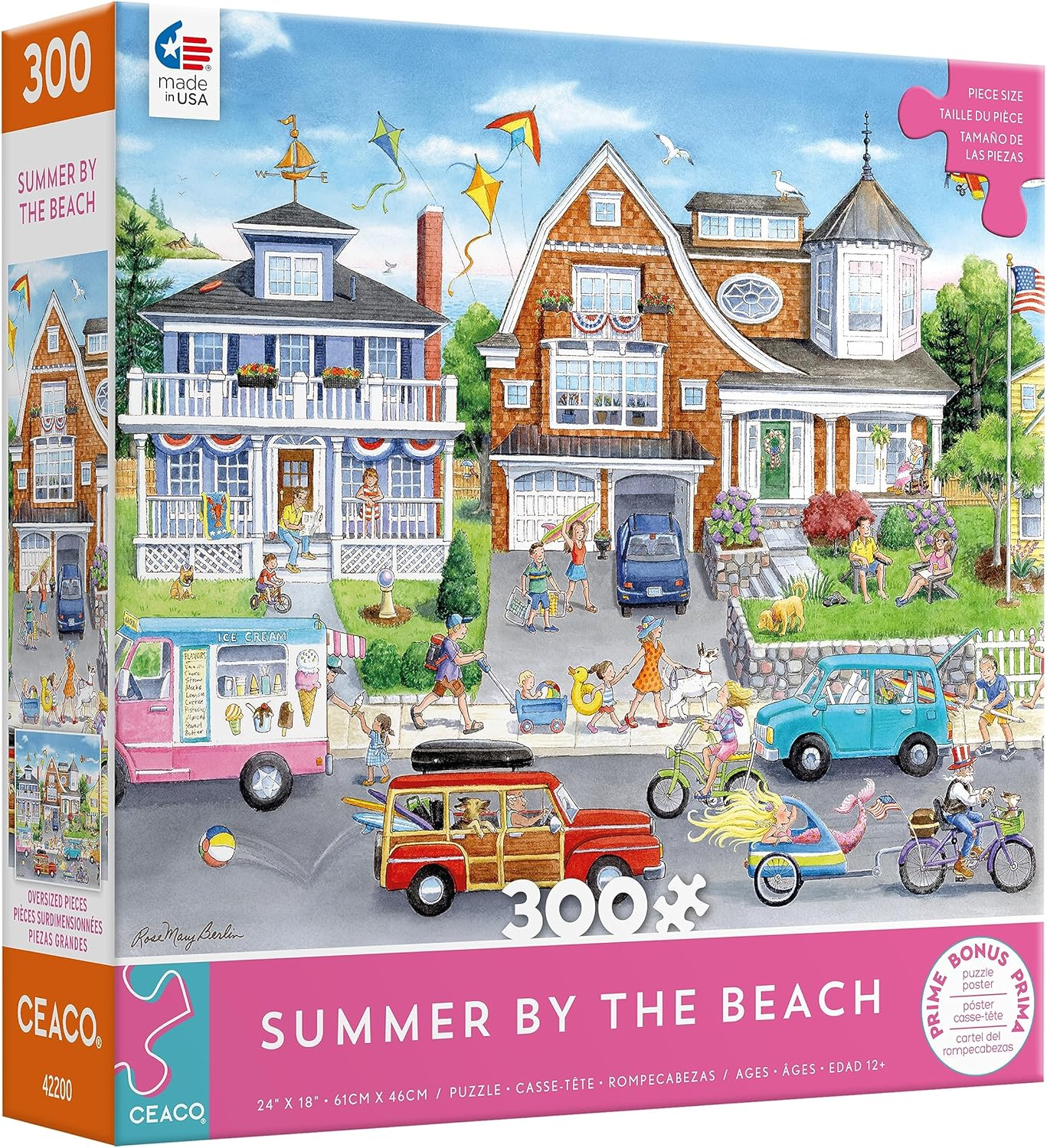 Ceaco - Summer by the Beach - 300 Piece Jigsaw Puzzle image number 4