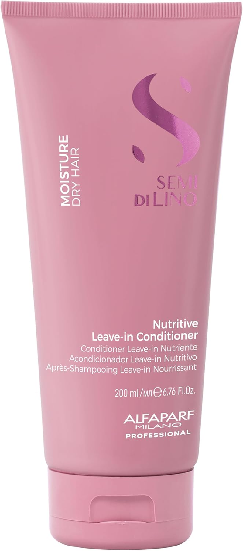 Alfaparf Milano Semi Di Lino Moisture Nutritive Leave-In Conditioner - Promoting Glossy, Silky Radiance - Softens, Nourishes and Protects - 6.76 Oz image number 5