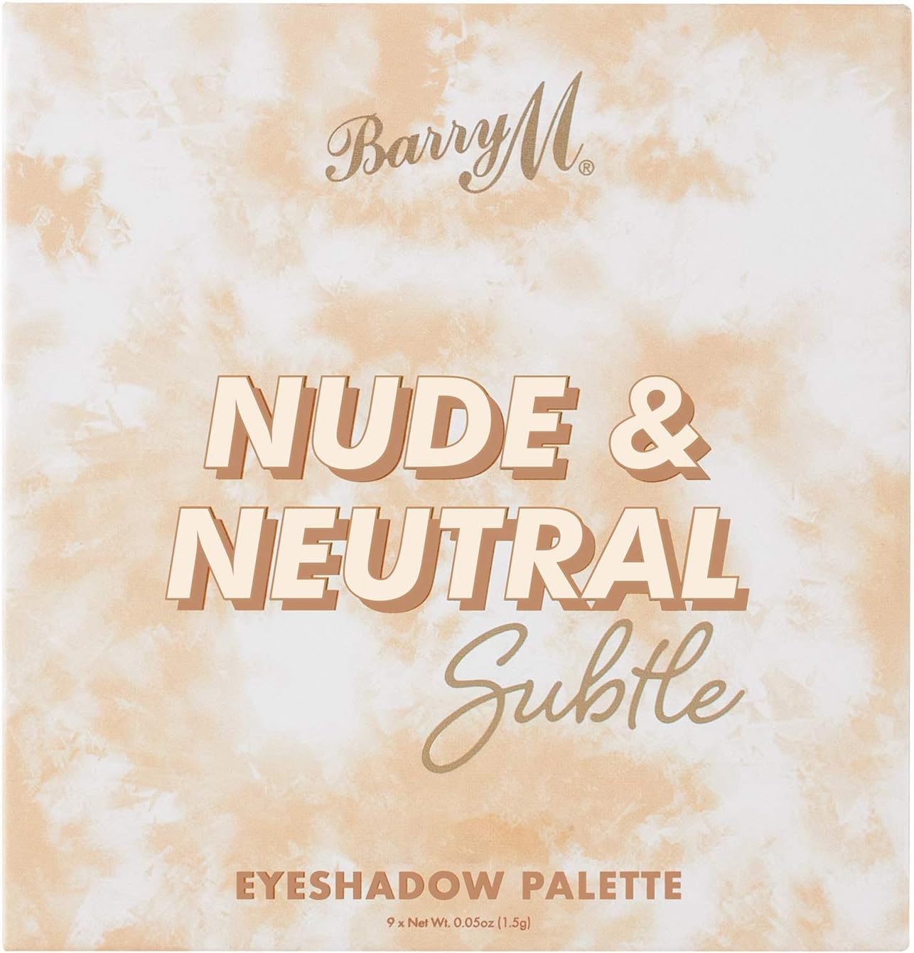 Barry M Cosmetics Nude and Neutral Eyeshadow Palette - 9 Natural Shades in Matt & Shimmering Highly Pigmented Subtle Colours, Powder