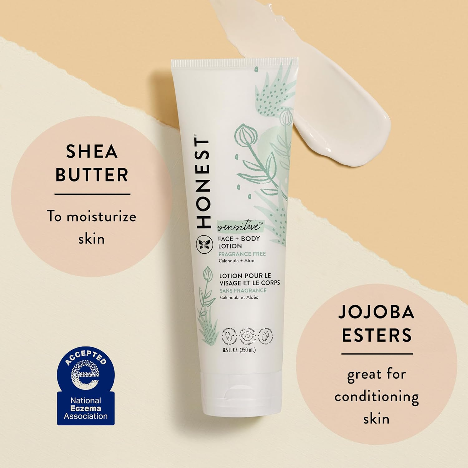 The Honest Company Fragrance-Free Face + Body Lotion image number 3