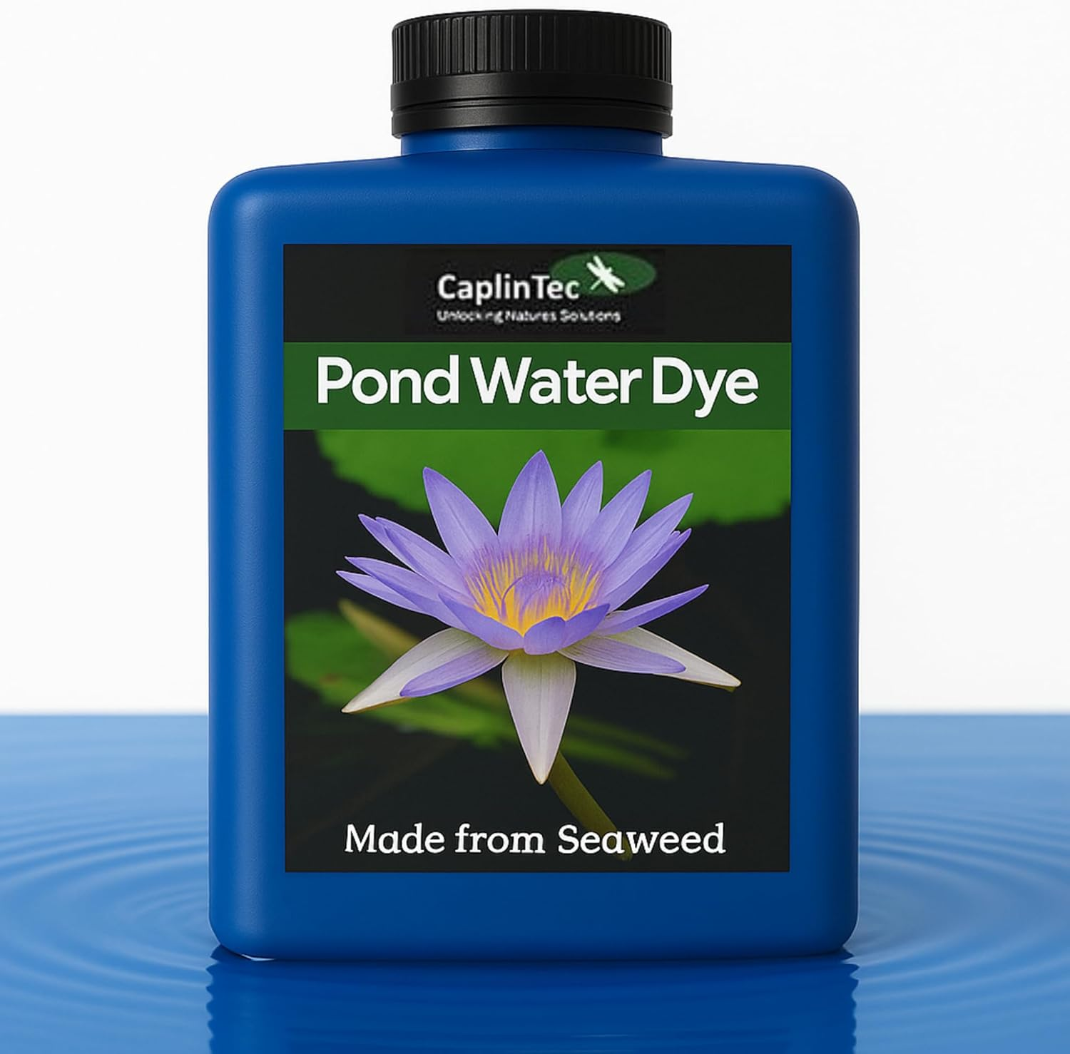 Caplintec Blue Pond Dye | Eco-Friendly Blue Liquid Pond Dye Safe for Fish and Wildlife | Pond Algae Control & Weed Prevention | Water Garden Pond Treatment 3000 Litres Coverage (100 Ml, Blue) image number 4