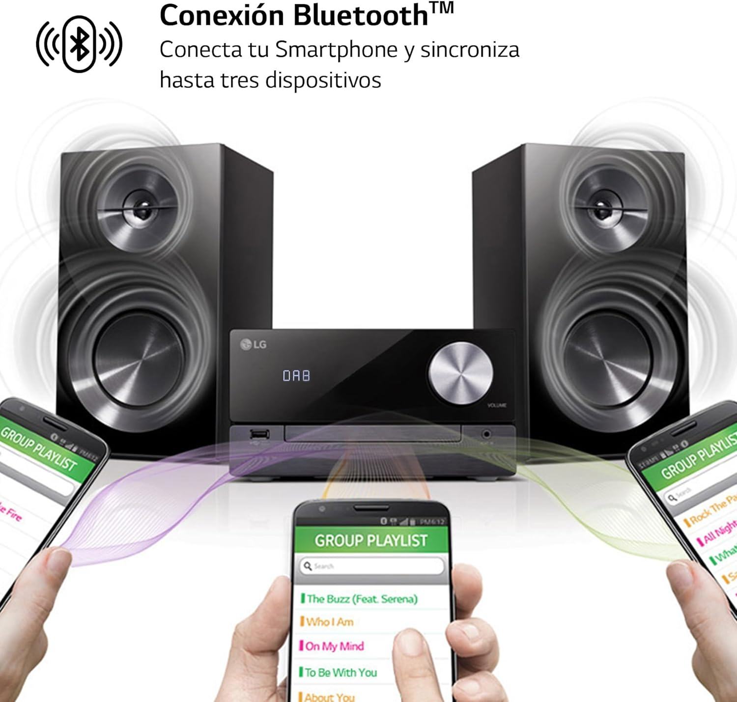 LG CM2460DAB Mini Hi-Fi System with Digital Radio image number 4