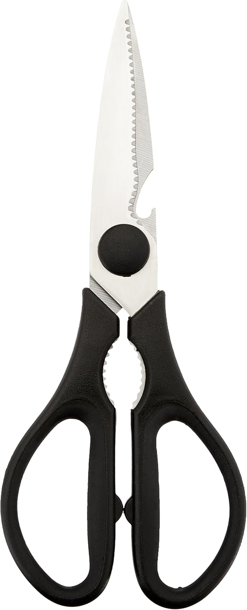 Amazon Basics Premium Multifunctional Kitchen Scissors, Black image number 1