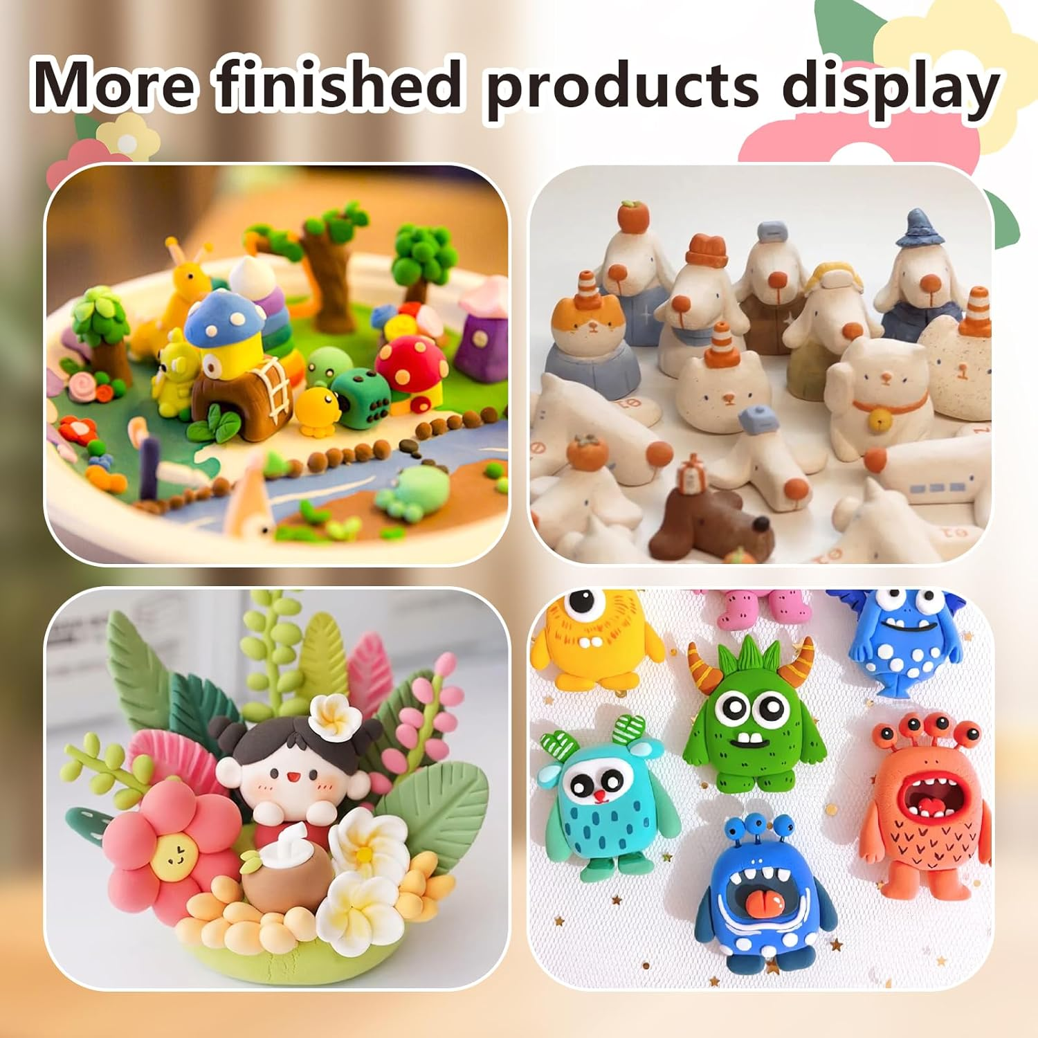 10 Pcs Silicone Clay Tools, Silicone Sculpting Tools, Polymer Clay Tools, Dotting Tools for Painting, Silicone Brushes for Crafts, Nails image number 4