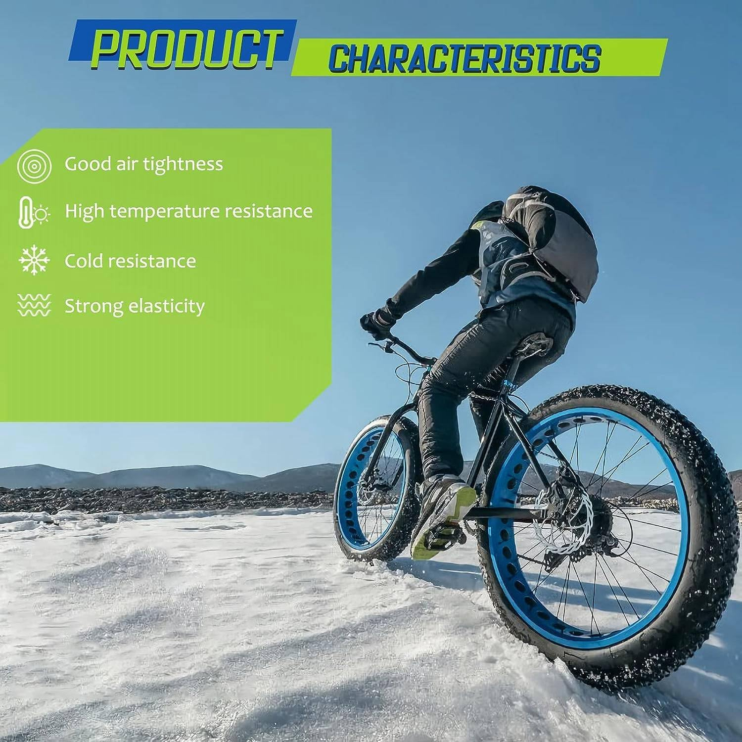 Gyorwst 2 Pack 20X4.0 Fat Bike Tube with AV 32Mm Valve, Bike Tubes with 2 Tire Levers, for Road/Mountain/E Bike Parts Accessories image number 5