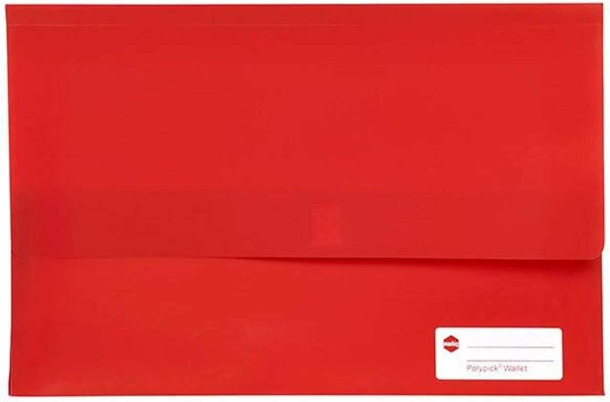 Marbig Polypick Foolscap Document Wallet Yellow image number 2