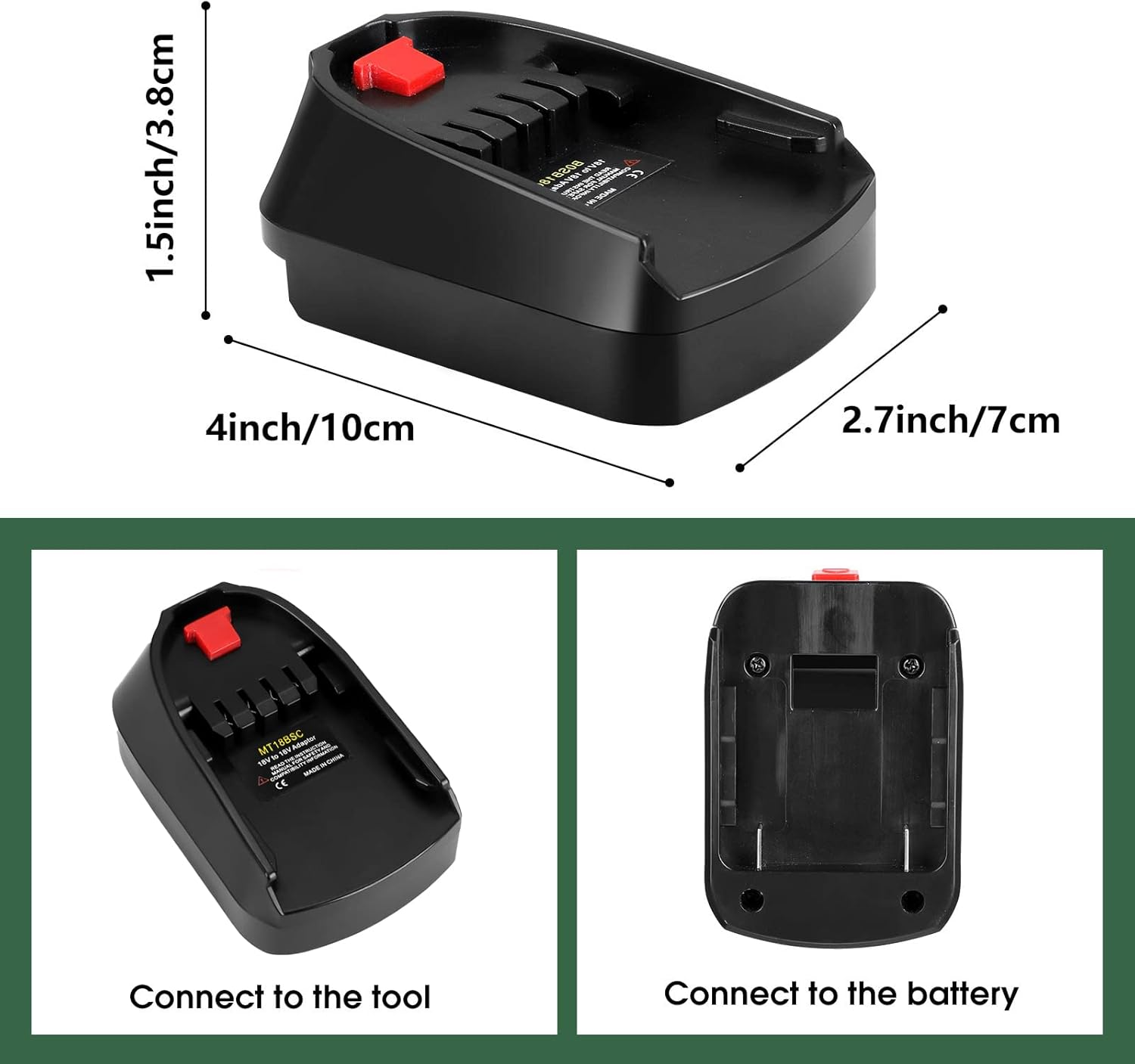 Battery Adapter for Bosch PBA 18 V, for Makita 18 V Batteries Convert to Bosch PBA/PSB/PSR 18 V System Tools Converter image number 5
