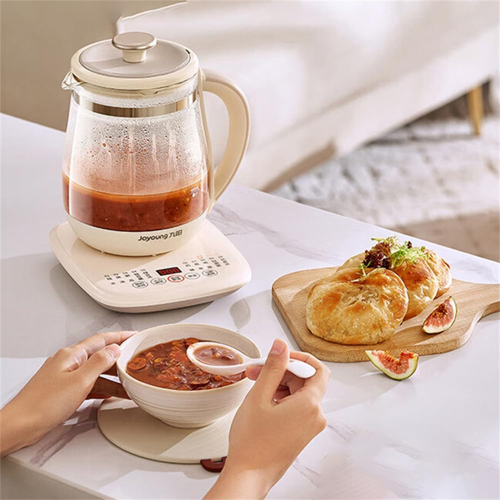 Household Electric Kettle Multifunction Health Kettle Boiling Water Cooking Flower Tea Dessert Soup 1.5L for Home Use with Tea Filter JOYOUNG-WY345 image number 1