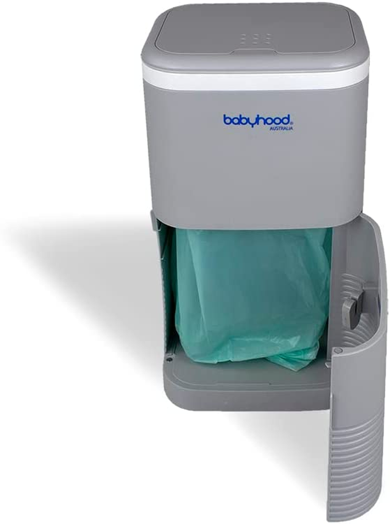 Babyhood Nappy Disposal Bin, Grey image number 6