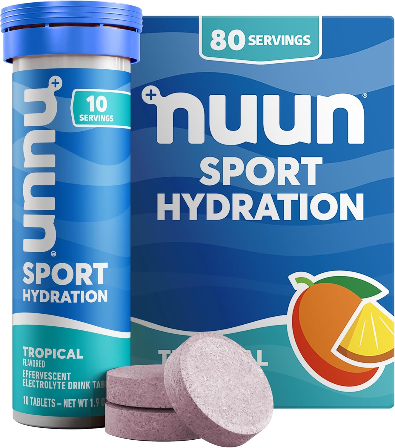 Nuun Sport: Electrolyte-Rich Sports Drink Tablets, Strawberry Lemonade, Box of 8 Tubes (80 Servings), Sports Drink for Replenishment of Essential Electrolytes Lost through Sweat image number 2