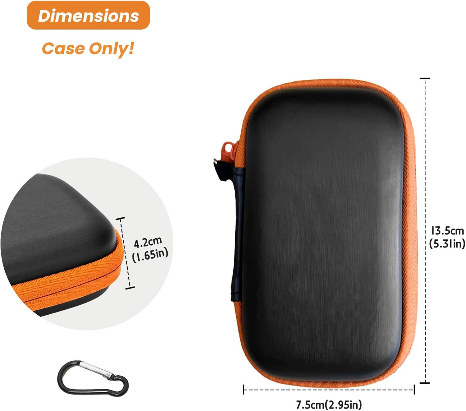 Hard Carrying Case for Sandisk Extreme, Extreme PRO, Portable SSD, Shockproof Travel Protective Storage Case for Solid State Drive image number 3