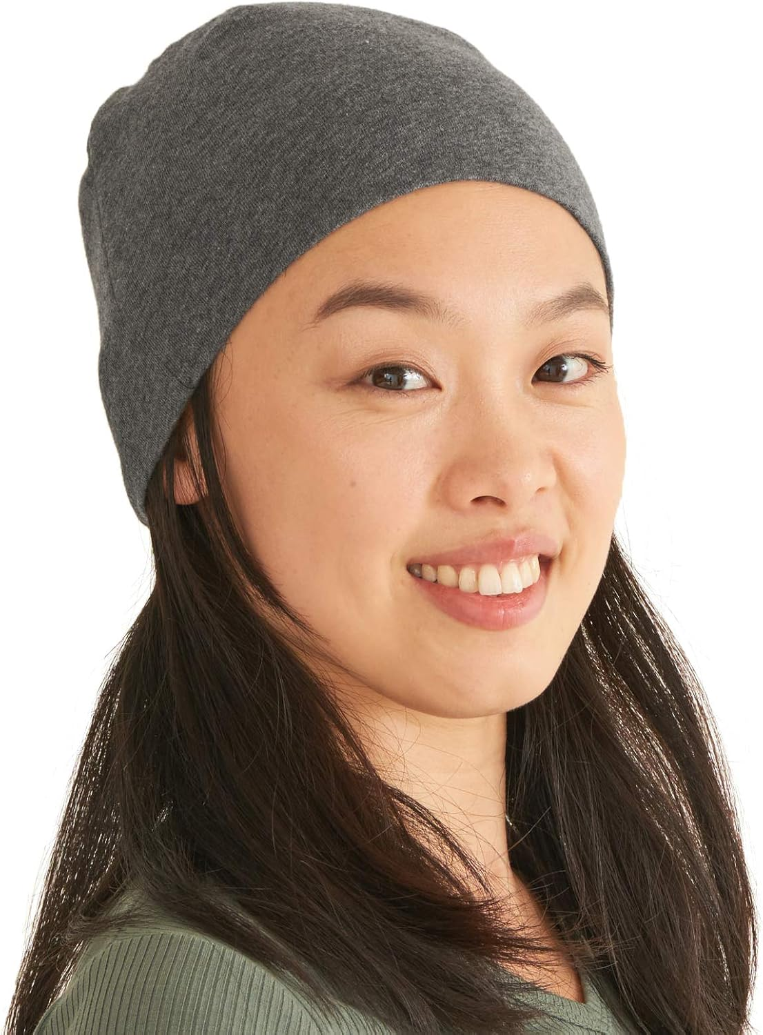 CHARM Organic Cotton Beanie Chemo Hat - Sensitive Skin Cap Snug Tight